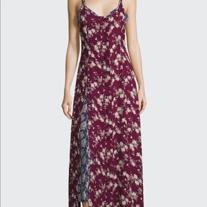 CINQ A SEPT
Nathalia Layered Floral Silk Maxi Dress Size 8